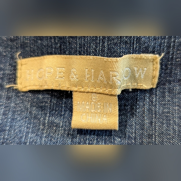 Denim Dress Hope and Harow sz 8 - Picture 2 of 2